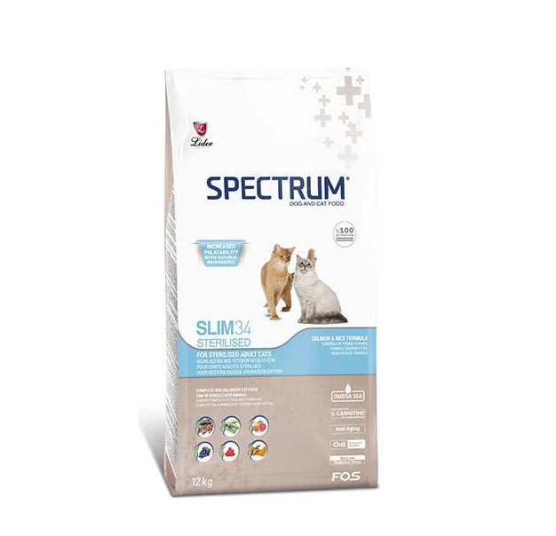 Spectrum Slim 34 Kısırlaştırılmış Kedi Maması (Somonlu) 